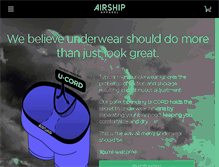 Tablet Screenshot of airshipapparel.com